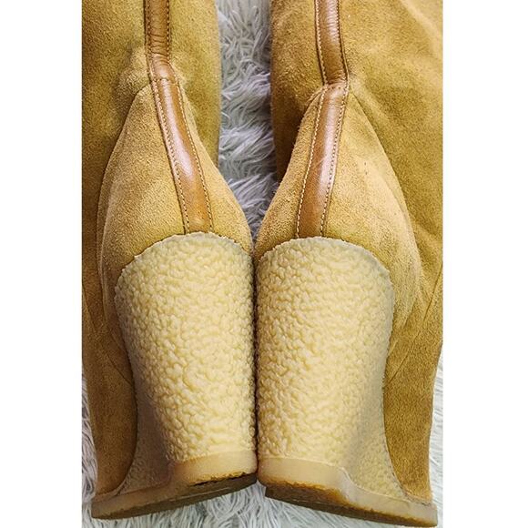 Isabel Marant Totam Shearling Wedge Boots 40 - Picture 11 of 14